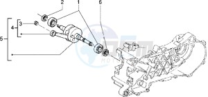 Zip 50 fast rider RST drawing Crankshaft