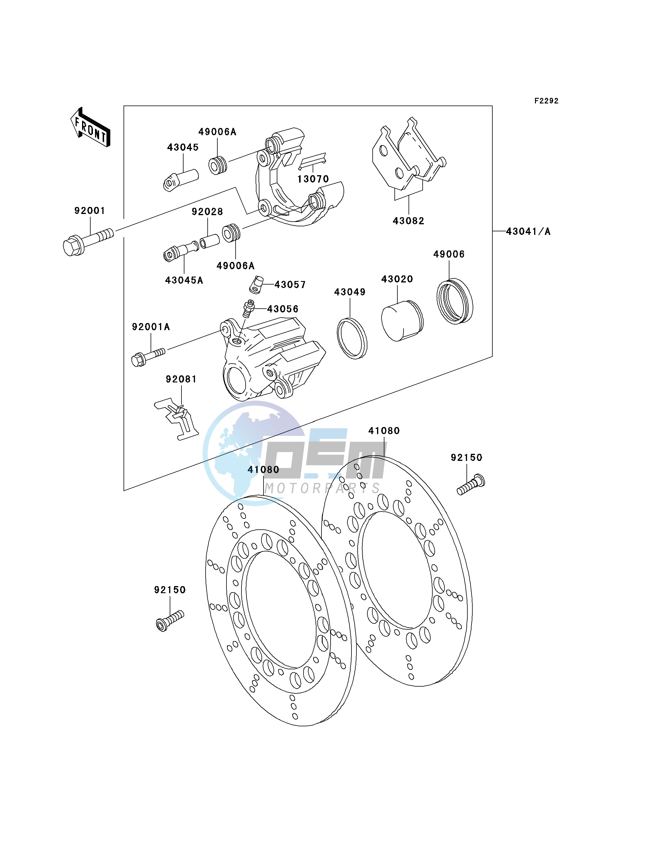 FRONT BRAKE-- P20- -