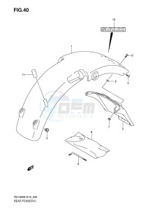 RV125 (E19) VanVan drawing REAR FENDER