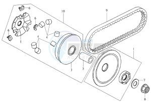 DD50 drawing CLUTCH / V-SNAAR