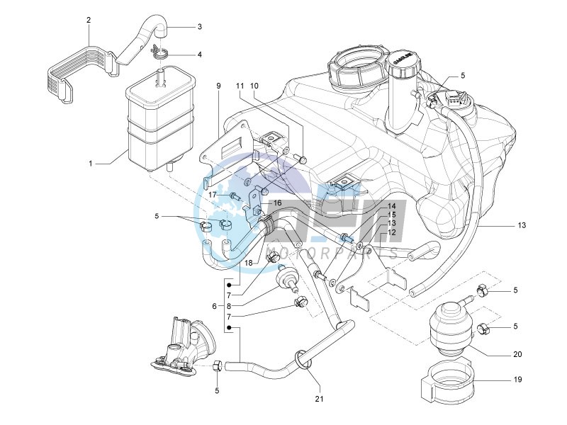 Anti-percolation system