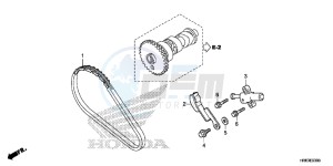 TRX500FA5F TRX500FA Europe Direct - (ED) drawing CAM CHAIN/TENSIONER