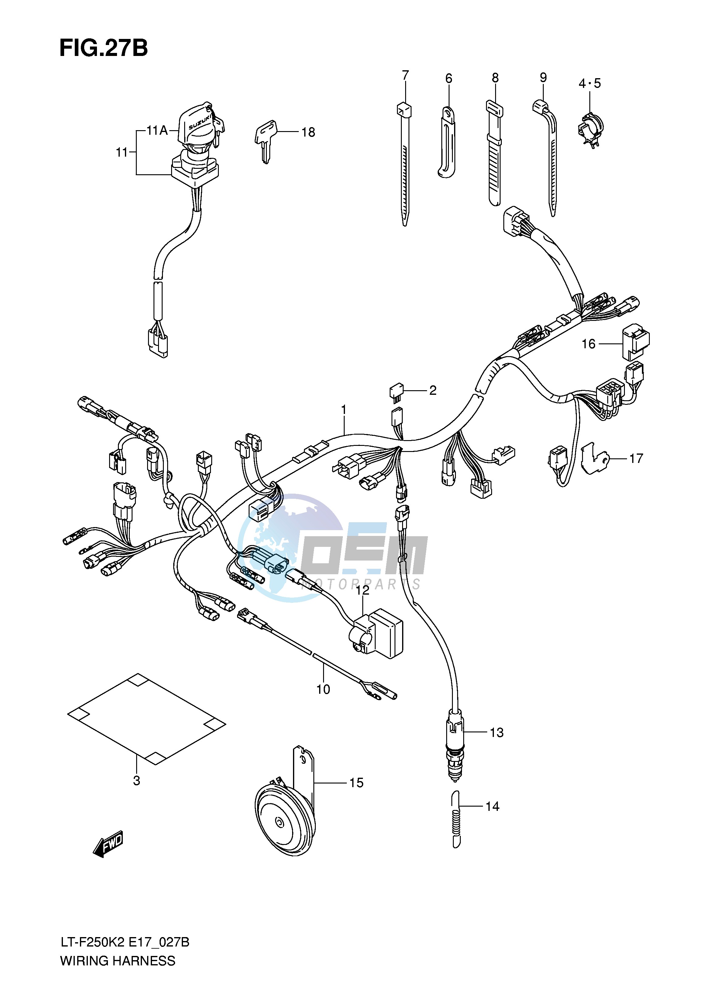 WIRING HARNESS (LT-F250K6 E4)