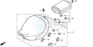 VT750C2 drawing SEAT