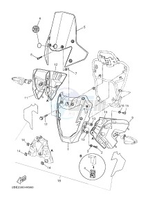 XT660Z (ABS) TENERE ABS (2BE2 2BE2 2BE2) drawing COWLING