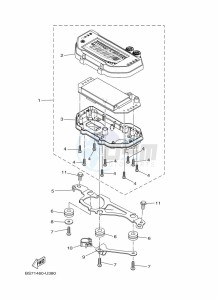 YZF320-A YZF-R3 (B7PH) drawing METER