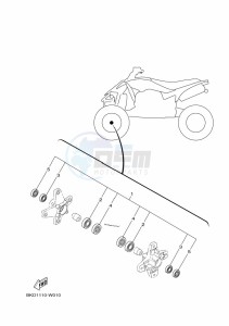 YFZ450R (BKD3) drawing MAINTENANCE PARTS KIT