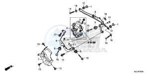 CBR600RAD CBR600RR ABS UK - (E) drawing FRONT POWER UNIT (CBR600RA)