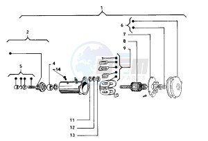 FL2 HP 50 drawing Starting motor