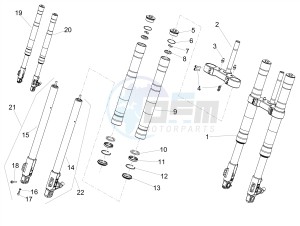 RS 125 RS REPLICA 4T E4 ABS (APAC) drawing Front fork Ming Xing