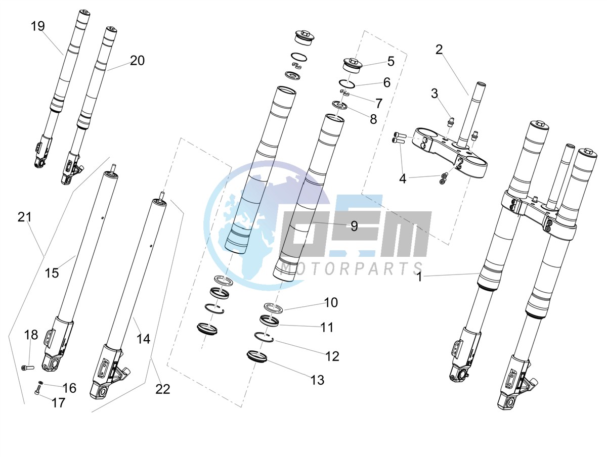 Front fork Ming Xing