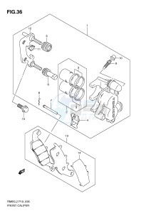 RM85 (P19) drawing FRONT CALIPER