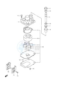 DF 90A drawing Water Pump