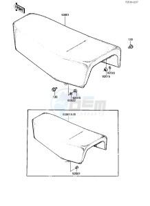 KDX 200 A [KDX200] (A1-A3) [KDX200] drawing SEAT