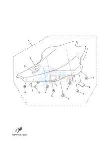 YFZ450R YFZ450RSSE YFZ450R SPECIAL EDITION (1TDA) drawing SEAT