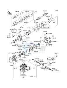 KVF 650 D ([BRUTE FORCE 650 4X4] (D6F-D9F) D8F drawing DRIVE SHAFT-FRONT