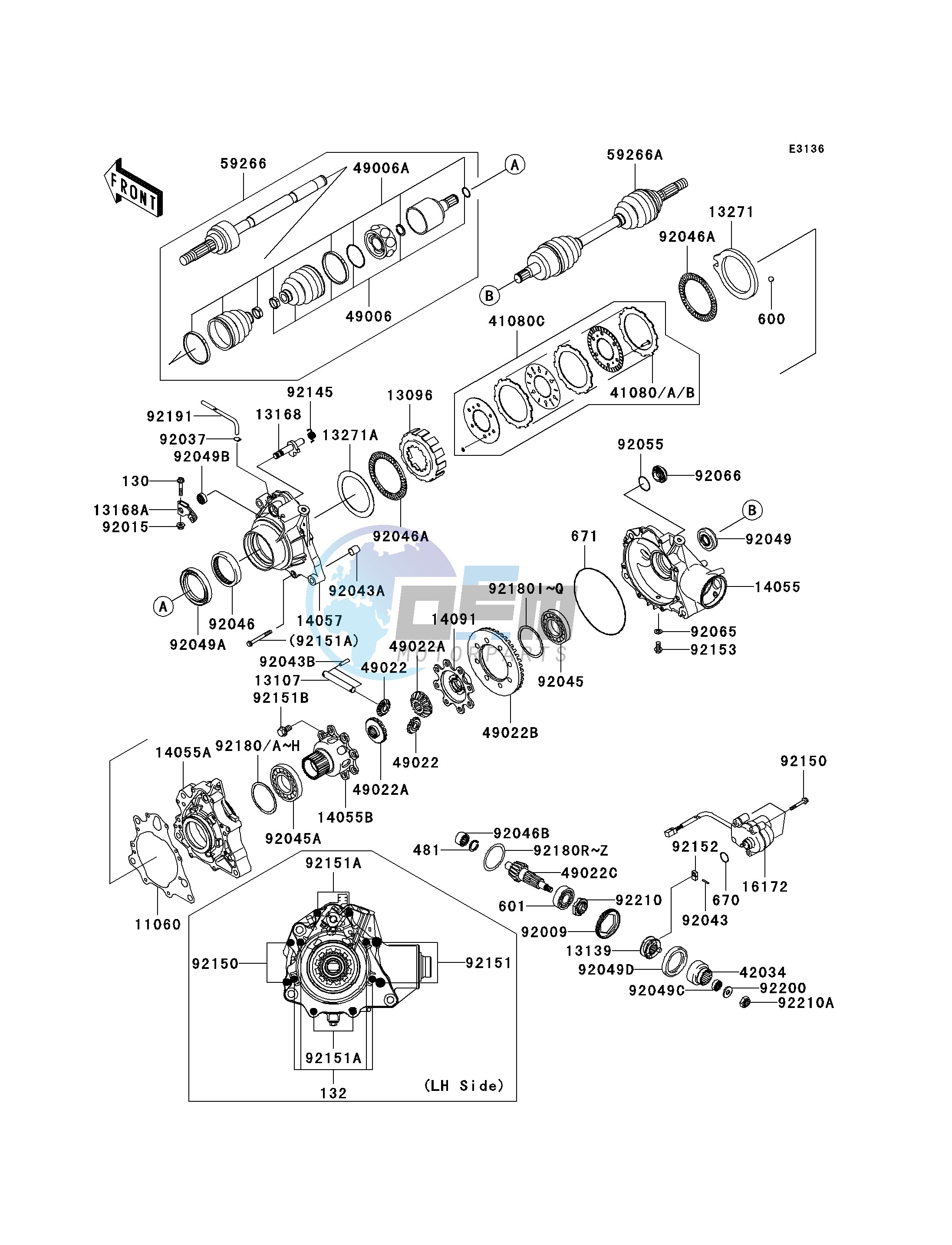 DRIVE SHAFT-FRONT