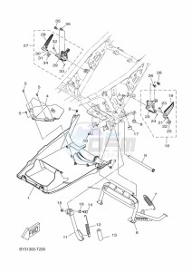 CZD300D-A XMAX 300 (BGS3) drawing STAND & FOOTREST