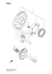 GSX-R750 (E2) drawing STARTER CLUTCH