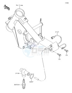 KX65 KX65AFF EU drawing Ignition System