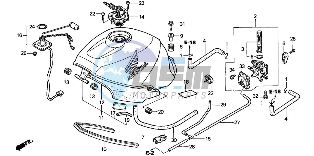 FUEL TANK (V/W)