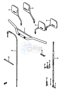 DR125S (F-H-J) drawing HANDLEBAR