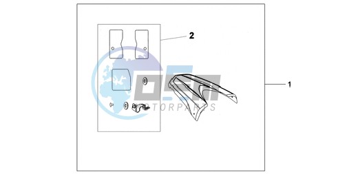 REAR SEAT COWL NH-A84P