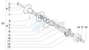 LX 150 drawing Driven pulley