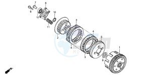 XR125L drawing CLUTCH