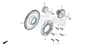 CB1300S CB1300SUPER FOUR drawing STARTING CLUTCH