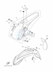 YZ250X (BF1M) drawing FENDER