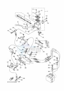 YZF320-A YZF-R3 (B2X8) drawing FRONT MASTER CYLINDER