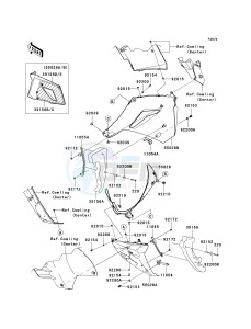 ZG 1400 B [CONCOURS 14] (8F-9F) B9F drawing COWLING LOWERS