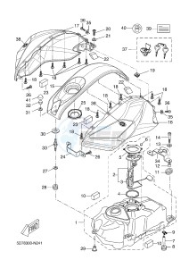 YZF-R125 R125 (5D7P 5D7P 5D7P) drawing FUEL TANK