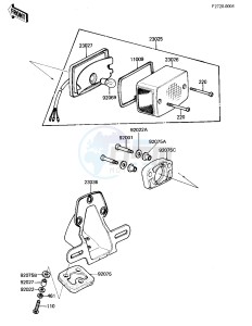 KZ 305 A [CSR] (A1-A2) [CSR] drawing TAILLIGHT