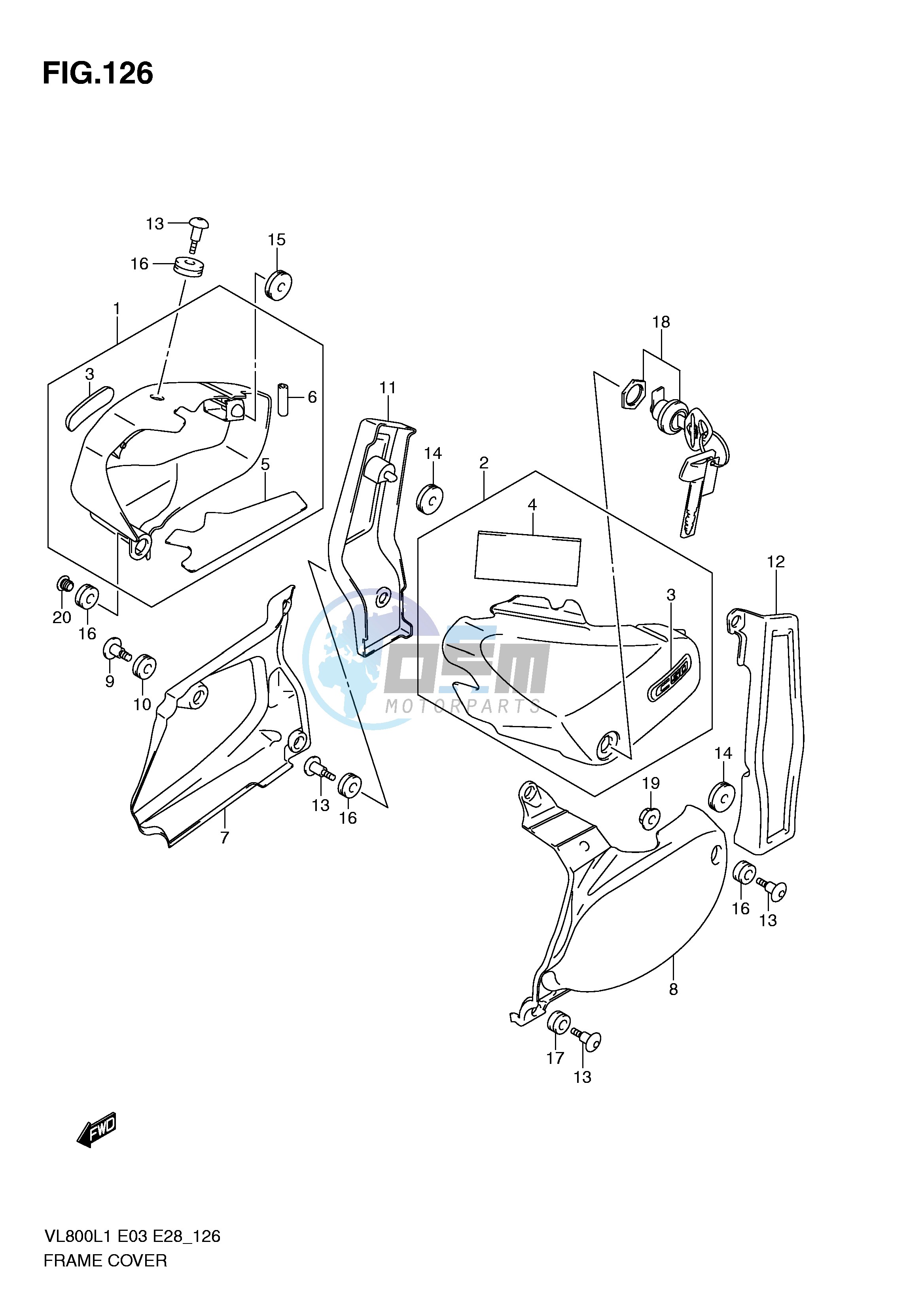 FRAME COVER (VL800L1 E33)