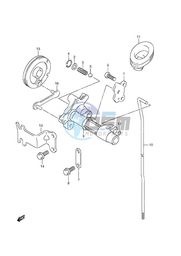 Clutch Rod Non-Remote Control