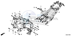 CB500FAE CB500F ABS UK - (E) drawing FRAME BODY