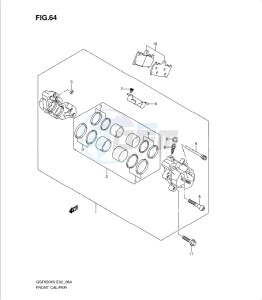 GSF650/S drawing FRONT CALIPER