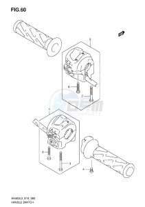 AN400 ABS BURGMAN EU-UK drawing HANDLE SWITCH