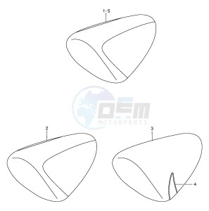 TL1000R (E2) drawing SEAT TAIL BOX (MODEL W X Y)