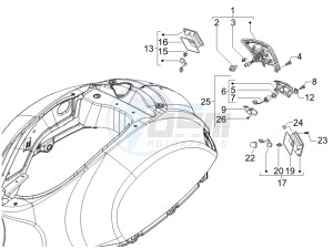 Granturismo 200 L USA drawing Tail light - Turn signal lamps