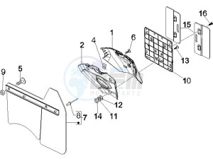 GTV 250 ie drawing Rear cover - Splash guard