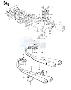 KZ 900 A (A4-A5) drawing AIR CLEANER_MUFFLERS