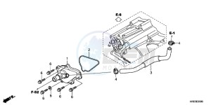 TRX500FPED TRX500FPE ED drawing WATER PUMP COVER