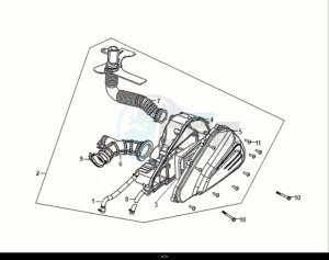 JET 14 50 (XC05W2-NL) (E5) (M1) drawing AIR CLEANER