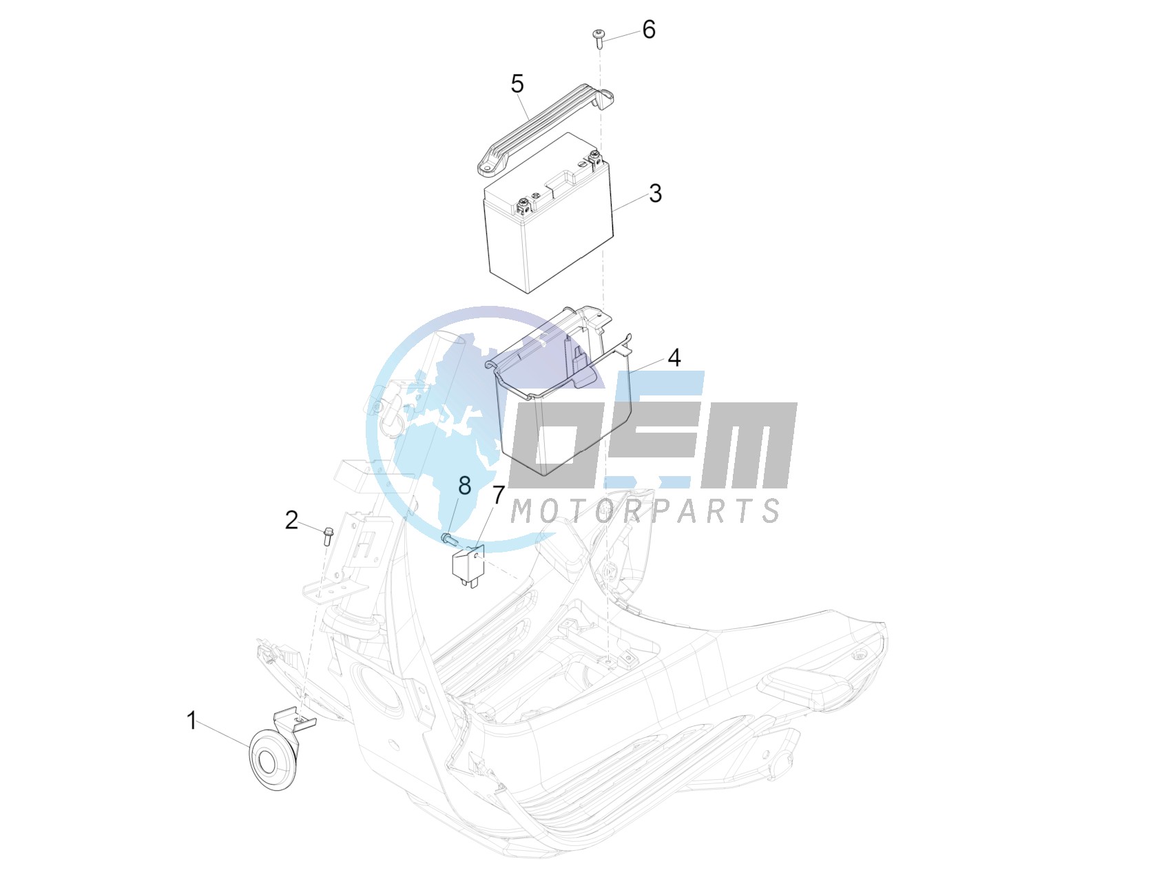 Remote control switches - Battery - Horn