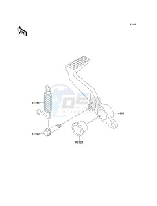 ZX 600 J [ZZR600] (J6F-J8F) J7F drawing BRAKE PEDAL_TORQUE LINK