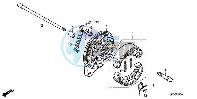 REAR BRAKE PANEL