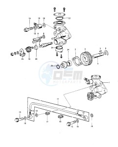 G4 TR (D-E) 100 drawing OIL PUMP -- 74-75- -